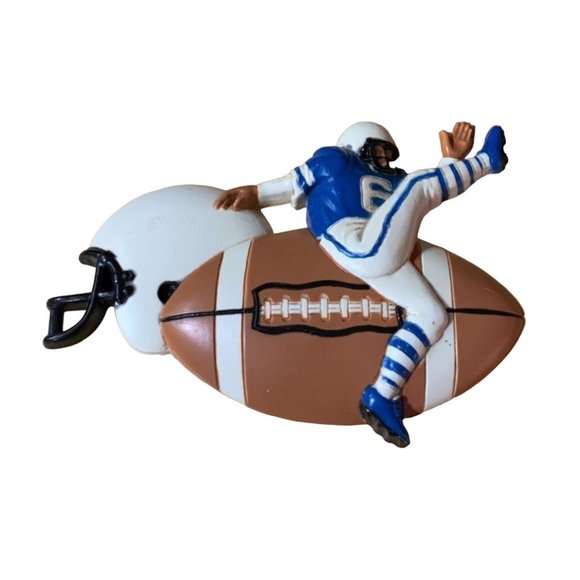 Burwood Products 3213-1 Football Wall Plaque Decor 7 in W x 5 in T - Picture 1 of 2